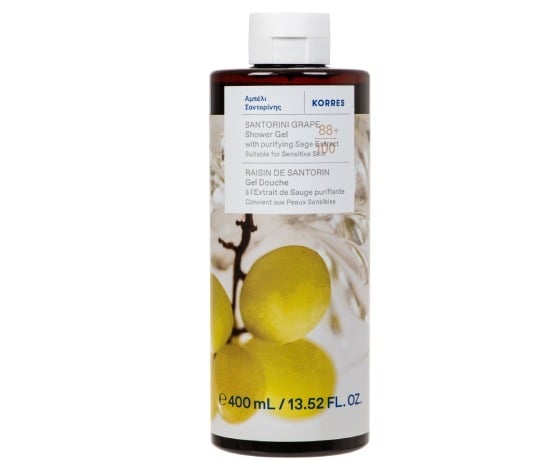 Korres Korres Santorini Grape Shower Gel-Αφρόλουτρο Αμπέλι Σαντορίνης, 400ml