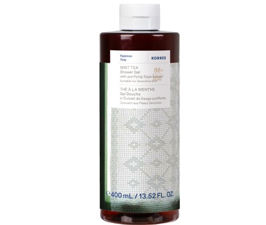 Korres Korres Mint Tea Shower Gel-Αφρόλουτρο Πράσινο Τσάι, 400ml