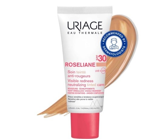 Uriage Uriage Roseliane CC Cream SPF30-Αντηλιακή Κρέμα με Χρώμα κατά της Ερυθρότητας, 40ml